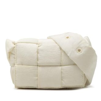 Bottega Veneta Pre-owned Bottega Veneta Candy Nylon Intrecciato Padded Tech Cassette Crossbody P02263445C