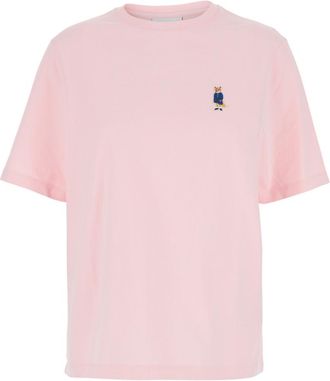 Maison Kitsuné Pink Dressed Fox Cotton T-shirt