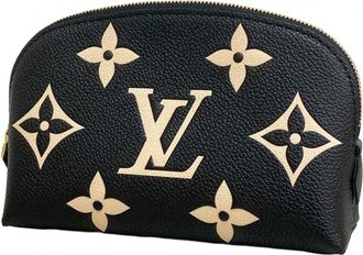 Louis Vuitton Beige Black Pouch (Pre-Owned)