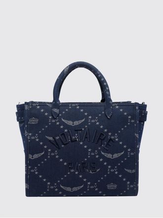 Zadig&Voltaire Borsa Angel Tote Denim Monogram Zadig & Voltaire in cotone jacquard
