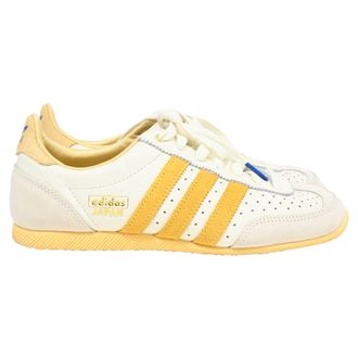 adidas Originals Adidas Japan Off White Orange Tint Low Top Sneakers in Yellow Leather