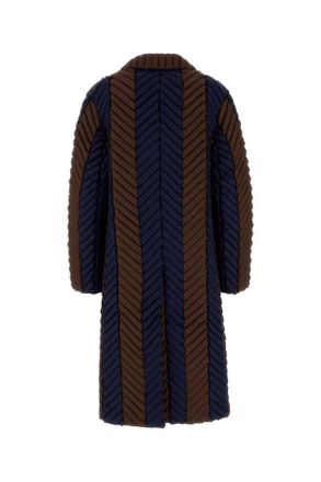RAXXY Womens Two-Tone Nylon Down Jacket Brownbluenavy Piumini