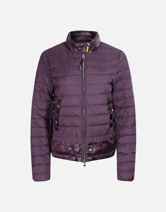 Parajumpers Womens Parajumpers Seika Purple Down Bomber Jacket - Navy - Size: 10/8