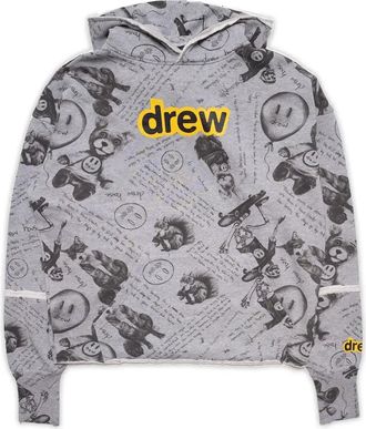 Drew House Secret Deconstructed Hoodie Idears heather Grey DR-FW21-107