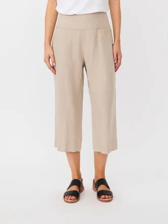 Masai Mapallas Linen Cropped Trousers in Natural at Nordstrom, Size Xx-Large