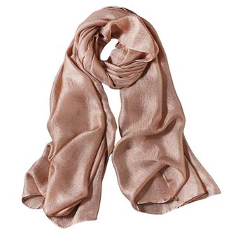 Lina & Lily Sheer Lightweight Summer Scarf for Weddings Party Evening Beach (Camel)(Size: 180 X 90 cm)