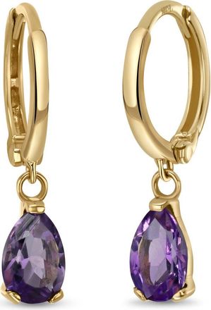 Bony Levy BLC 14K Gold Semiprecious Stone Drop Earrings in 14Ky Amethyst at Nordstrom Rack