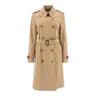 Burberry Dames, Mantels, Beige, Maat: S Katoen