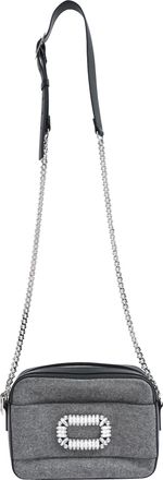 Roger Vivier Photocall Camera Bag in Grey Wool