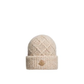 Moncler Moncler Alpaca Blend Beanie, Women, Beige, Size: One Size