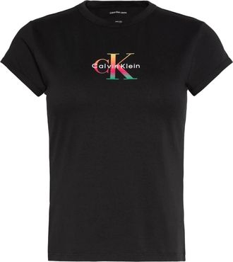 Calvin Klein Jeans T-shirt a maniche corte - - Tops - Donna - Nero - XS