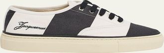 Jacquemus Mens Les Fefe Canvas Low-Top Sneakers