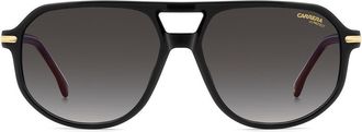 Carrera 59mm Gradient Navigator Sunglasses in Black Red/Dark Grey Sf at Nordstrom