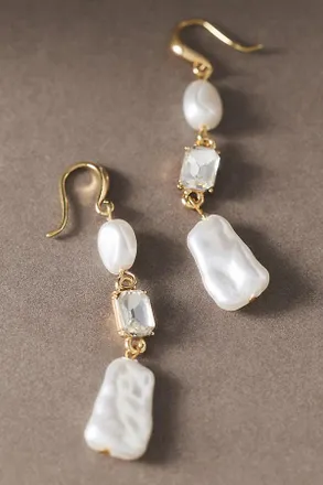 Vieste Rosa Freshwater Pearl Drop Earrings