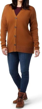 Smartwool Cozy Lodge Merino Wool Boyfriend Cardigan Sweater In Acorn Heather