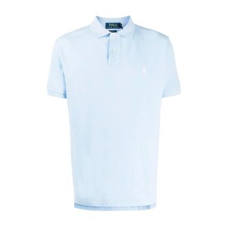 Ralph Lauren Polo Shirts, male, Blue, Size: XL Slim Fit Mesh Polo