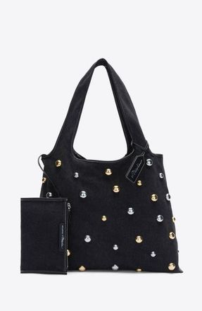 3.1 Phillip Lim Dome Embellishment Market Tote Bag in Black at Nordstrom