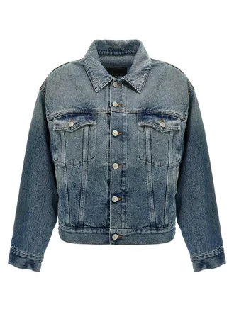 Maison Margiela MM6 Maison Margiela Schnitt der Denimjacke aus