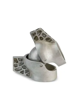 Parts Of Four x Fangophilia Joint Mohawk ring - unisex - Sterling Silver/Diamond - L