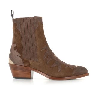 Sartore Cowboy Boots, female, Brown, Size: 8 1/2 US Texan Boot