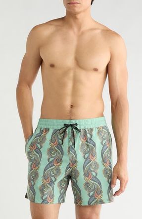 Billabong Good Times Layback Swim Trunks in Granite Green at Nordstrom, Size Xx-Large