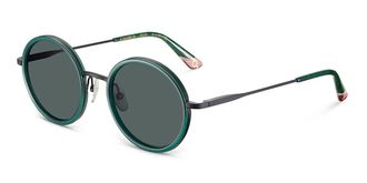 Etnia Barcelona Almagro 21 Polarized BKGR Womens Sunglasses Green Size 51