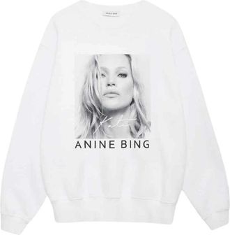 Anine Bing Ramona Sweatshirt - Dames - Sweatshirts - Wit - XS - Hoodies & sweatvesten