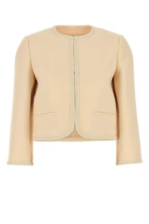 ジャケット VALENTINO GARAVANI Green Crepe Couture Oversize Blazer Valentino Garavani Green Crepe Couture Oversize Blazer