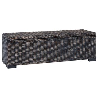 vidaXL Caja De Almacenamiento Negro 110 X 35 X 45 Cm Vidaxl