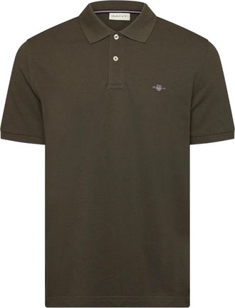 GANT Heren Geborduurd Logo Poloshirt (Jeneverbesgroen)