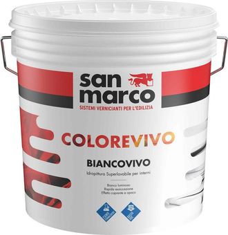 San Marco San Marco - Colorevivo biancovivo bianco lt14 idropittura superlavabile