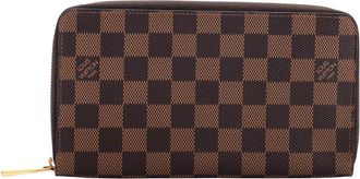 Louis Vuitton Brown Damier Zippy Organizer (Authentic Pre-Loved)