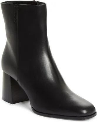 Jimmy Choo London Linne Block Heel Bootie in Black at Nordstrom, Size 39.5