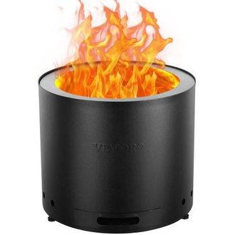OEM Rauchfreier Feuerstellenofen, Lagerfeuer, H: 15,4 Zoll X Durchmesser: 19,3 Zoll, Holzkamine Mit Abnehmbarer Aschepfanne, Tragbare Feuerstelle F&uuml;r Den 