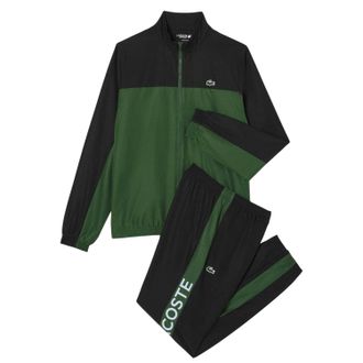 Lacoste Heren Bedrukt Tennis Trainingspak Set (Groen)