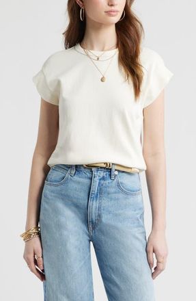 Treasure & Bond Drop Shoulder T-Shirt in Ivory Egret at Nordstrom, Size Xx-Large