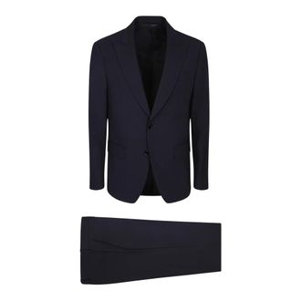 Lardini Single Breasted Suits, male, Blue, Size: 2XL Single Breasted Suit