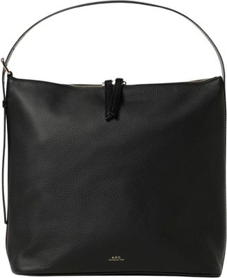 A.P.C. A.p.c., Dames, Tassen, Zwart, Maat: ONE Size Leer