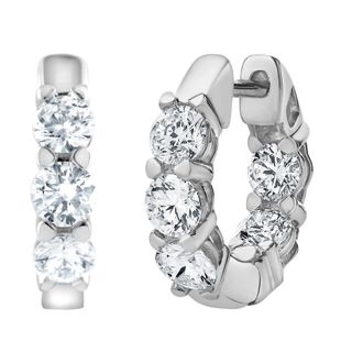 Grown Brilliance 14KT White Gold 1.75 Carat Lab Grown Diamond Stud Earrings for Women