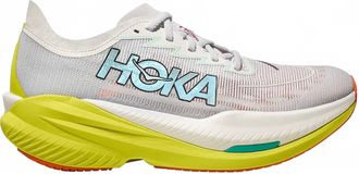 Hoka One One Mens Mach X 2 Running Shoes In Frost/citrus