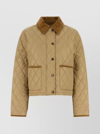 Burberry quilted cropped jacket