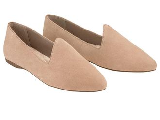 Birdies Heron Suede Flat Womens Shoes Latte : 5.5 M