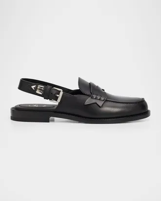 Christian Louboutin Men & apos;s The Asclepius Leather Sling Loafers