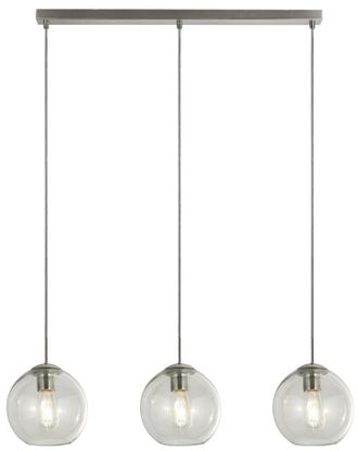 Searchlight Dimmbare H&auml;ngelampe Pendant Balls 3-flammig, Silber/Transparent