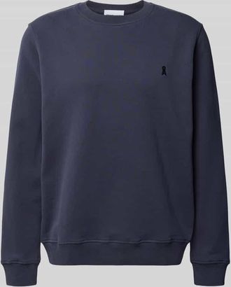 Armedangels Regular Fit Sweatshirt aus reiner Baumwolle Modell BAARO FLEECE in Marine, Gr&ouml;&szlig;e XXL