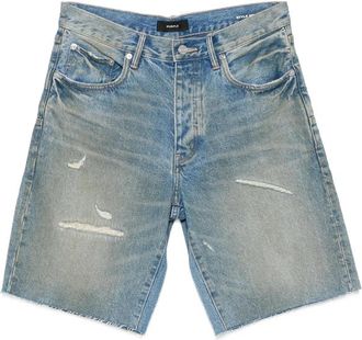 Purple Distressed P059 Shorts