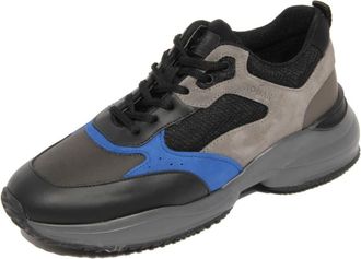 Hogan Interaction Allacciato QEL - Heren - Sneakers - Grijs - 41 1/2 EU - Leer - Schoenen
