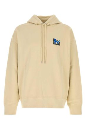 Maison Kitsun&eacute; Beige Logo Oversized Hoodie