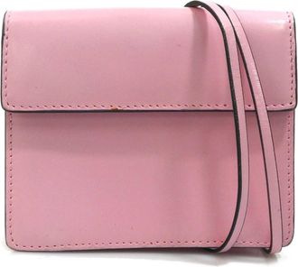 Prada Pink Leather Pochette (Pre-Owned)