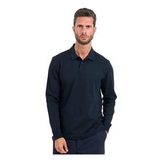HUGO BOSS Tops, Heren, Blauw, XL, Katoen, Blauwe Polo T-shirts en Polos